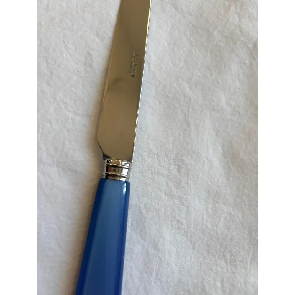 NEW Sabre Paris Icône Light Blue Dinner Knife 18/10 Stainless Acrylic